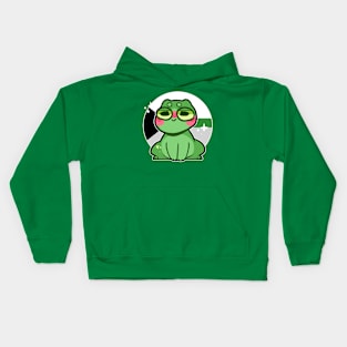 pride frog- Demiromantic Variant Kids Hoodie